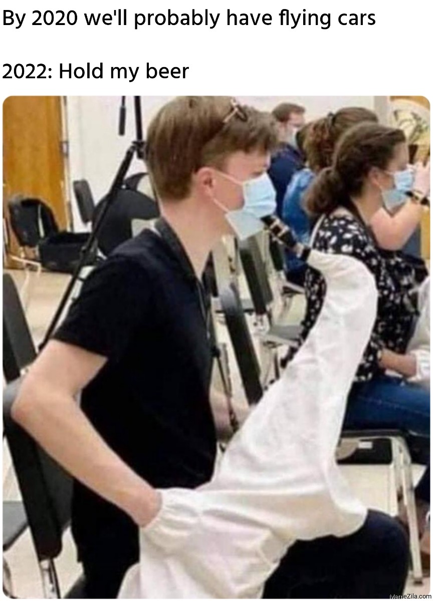 By 2020 we'll probably have flying cars 2022: Hold my beer meme