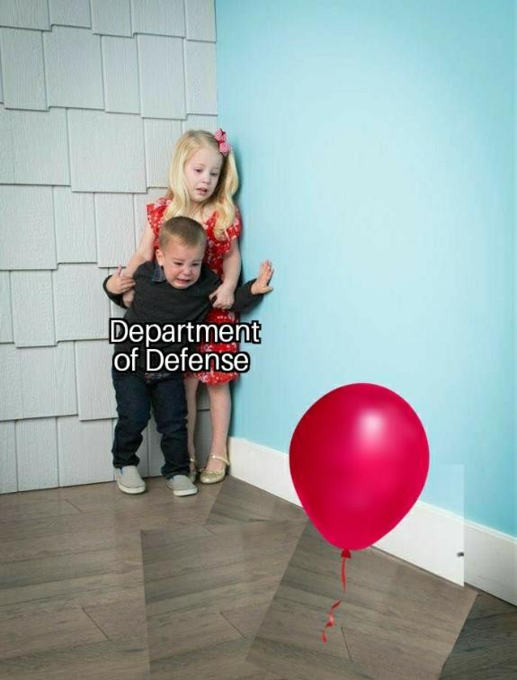 Department of defense Chinese balloon meme