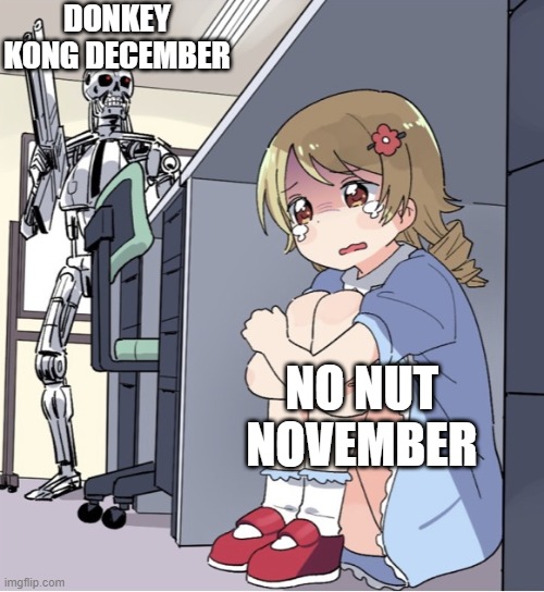 Donkey Kong December No Nut November meme