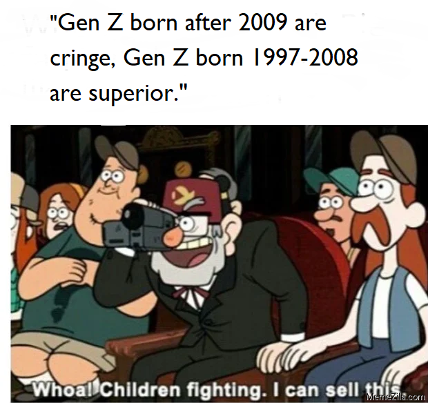 Gen Z born after 2009 are cringe, Gen Z born 1997-2008 are superior meme