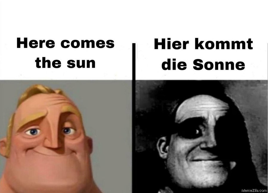 Here comes the son Hier kommt die sonne meme
