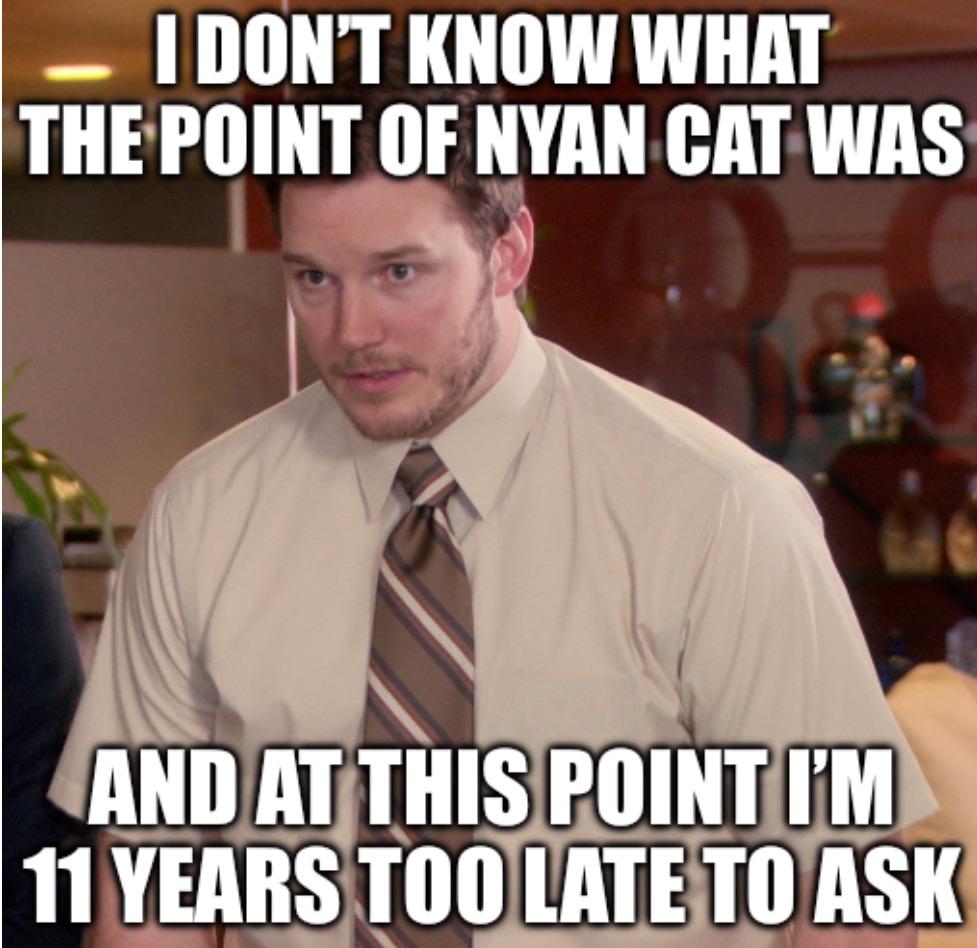 I don't know what the point of Nyan Cat was meme
