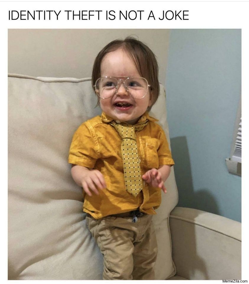 Identity theft is not is a joke meme