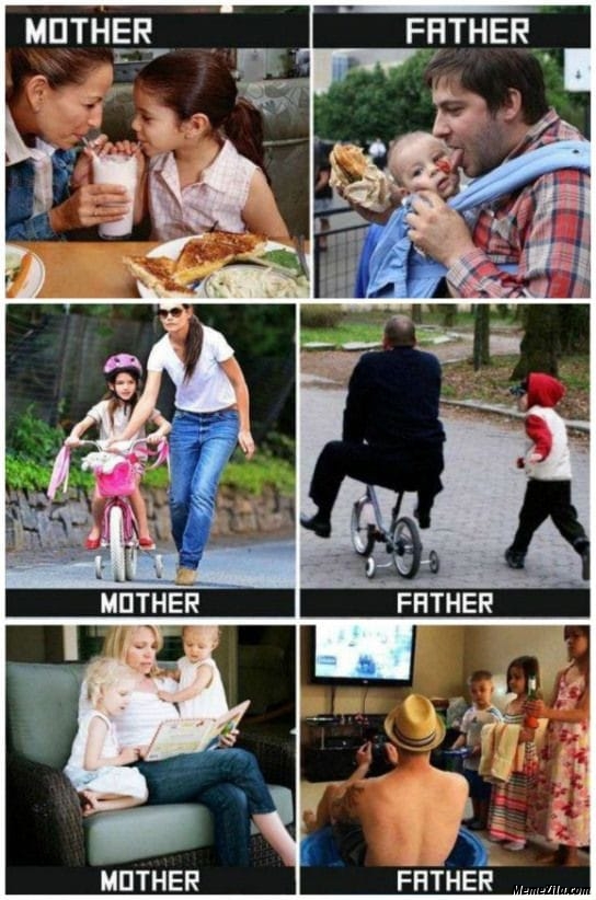 Mother vs father meme