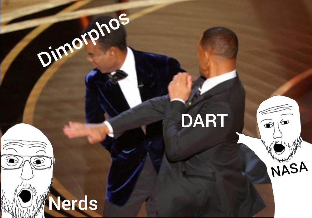 NASA Nerds Dart Dimorphos meme