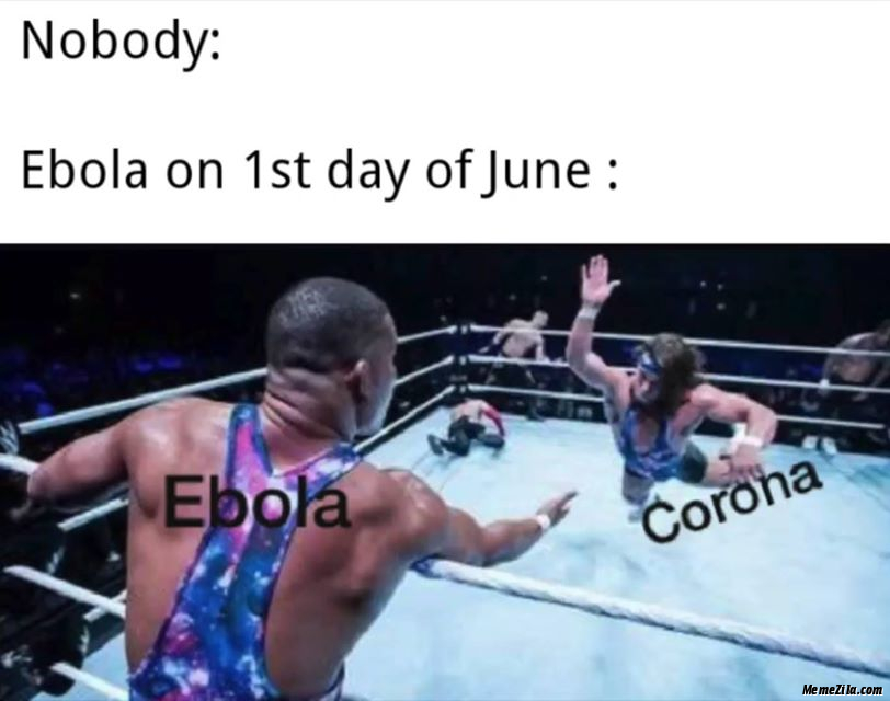 Nobody Ebola on first day of june meme