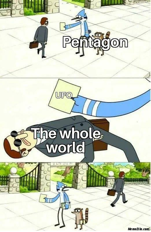 Pentagon UFO The whole world meme