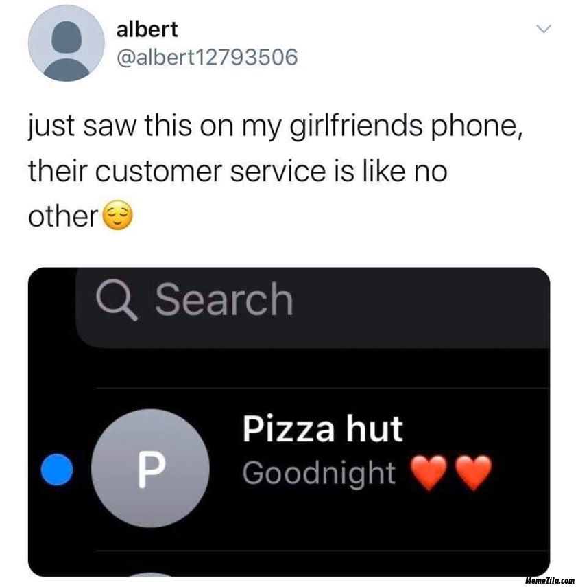 Pizza Hut good night meme