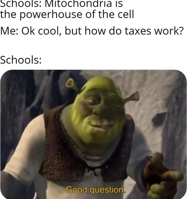 Schools: Mitochondria is the powerhouse of the cell meme