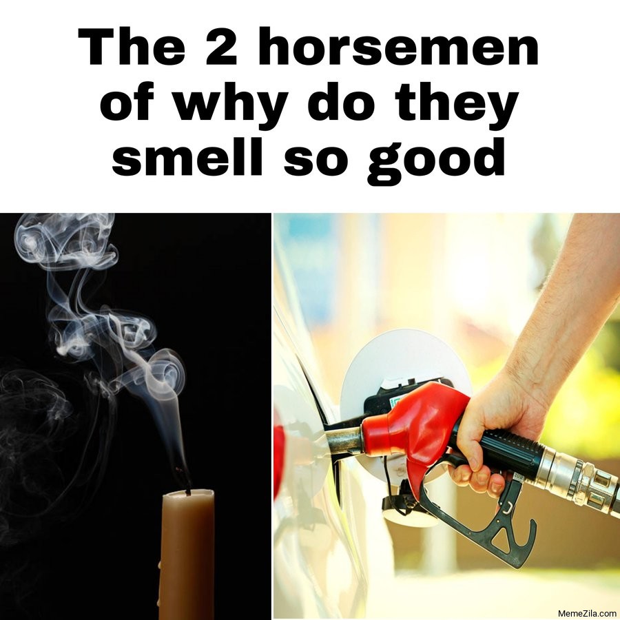 The 2 horsemen of why do they smell so good meme