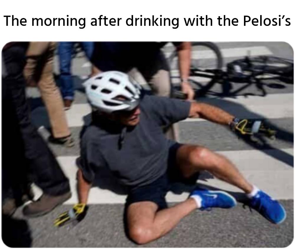 The morning after drinking with the Pelosi&rsquo;s meme