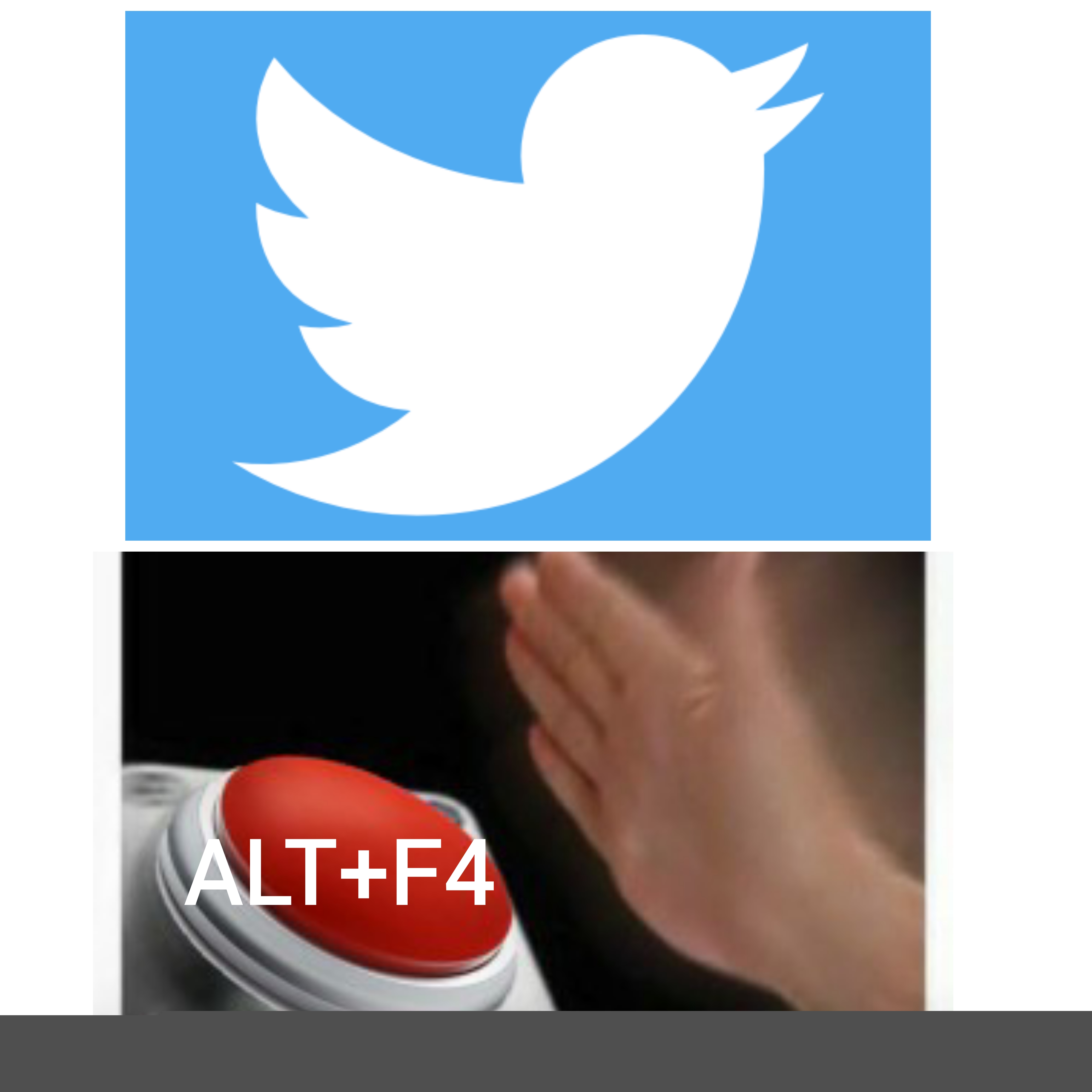 Twitter Alt+F4 meme