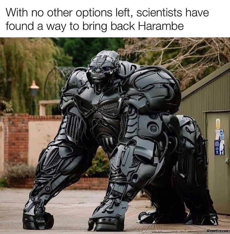 With no other options left Scientist have found a way to bring back harambe meme