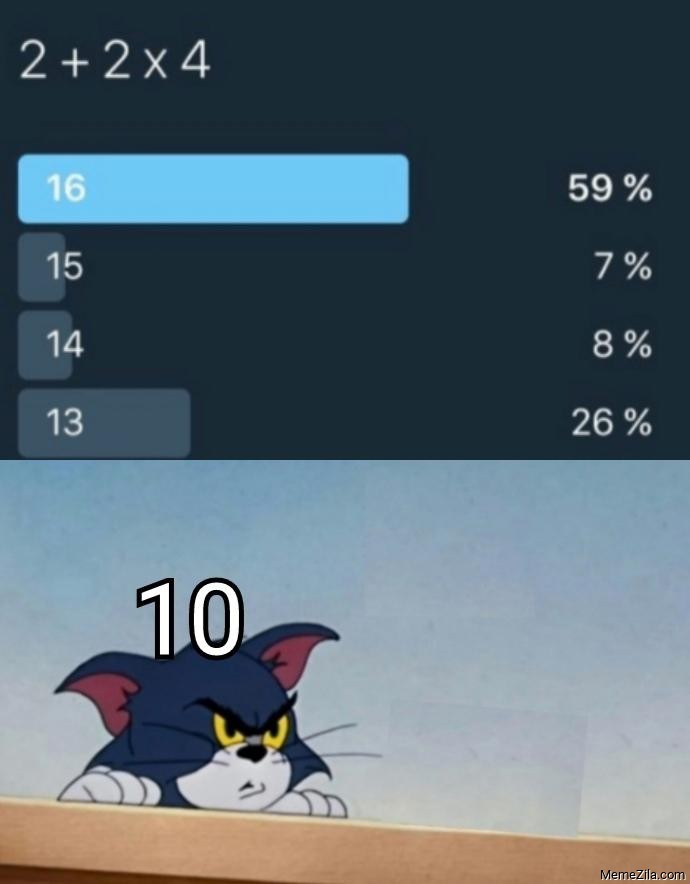 2+2x4 10 meme
