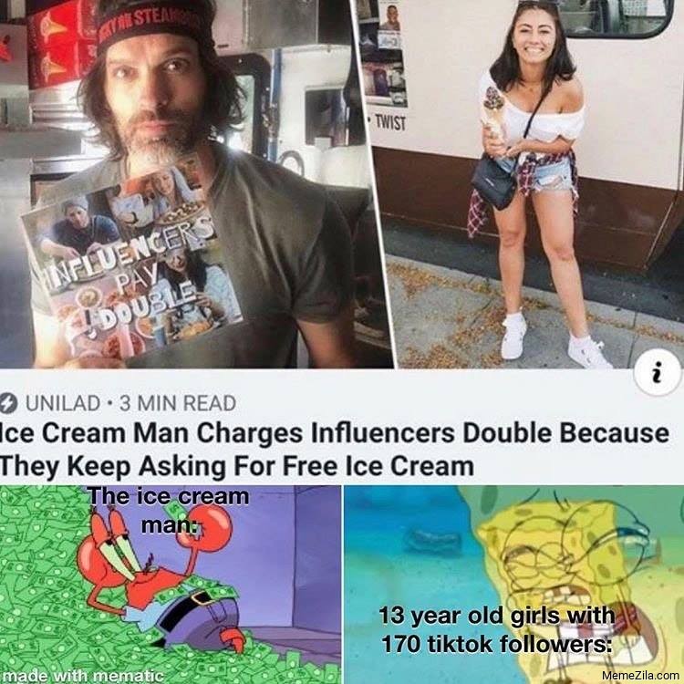 Ice cream man charges influencers double because they keep asking for ...