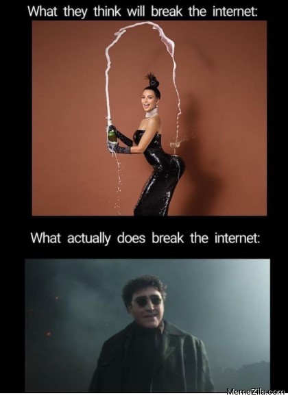 What they think will break the internet What actually does break the internet meme
